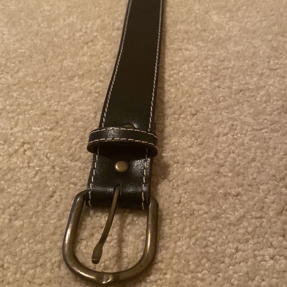 Black leather belt - Picture 6 of 6